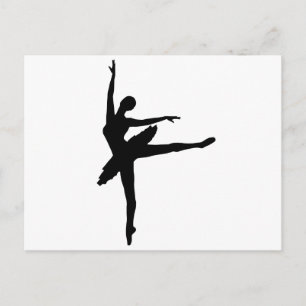 Ballerina Silhouette Briefkaart