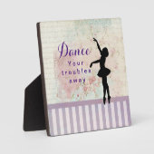 Ballerina Silhouette danst uw troebels weg Fotoplaat (Voorkant)