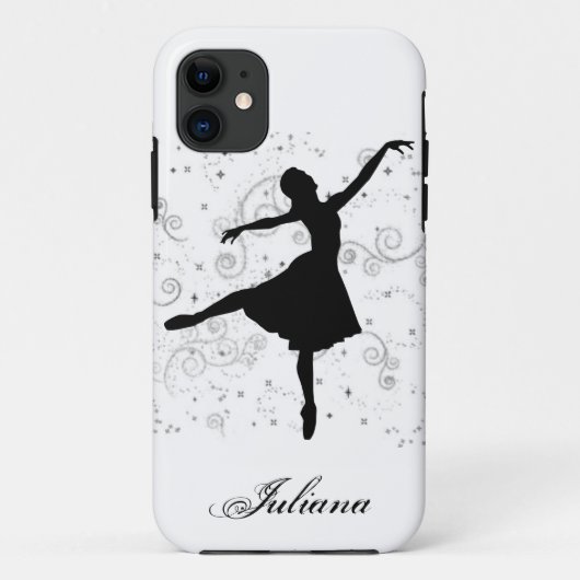 Ballerina Silhouette iPhone 5 Hoesje (Achterkant)