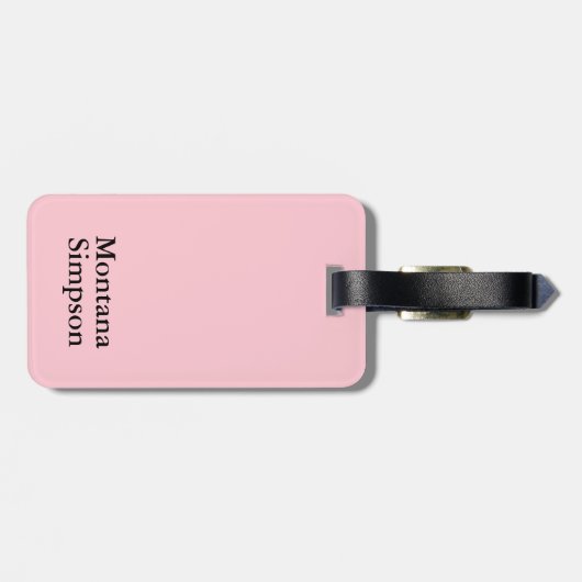 Ballerina Silhouette KIES UW ACHTERGRONDKLEUR Bagagelabel (Achterkant horizontaal)