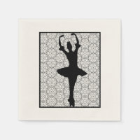 Ballerina Silhouette op een Heart Mandala Pattern