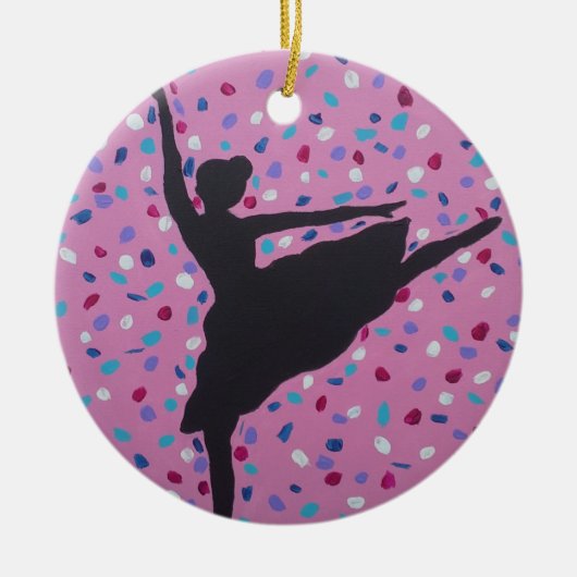 Ballerina Silhouette Ornament (Voorkant)