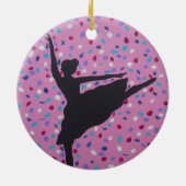 Ballerina Silhouette Ornament (Achterkant)