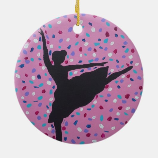 Ballerina Silhouette Ornament (Achterkant)