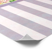 Ballerina Silhouette over het patroon van Elegant Poster (Hoek)