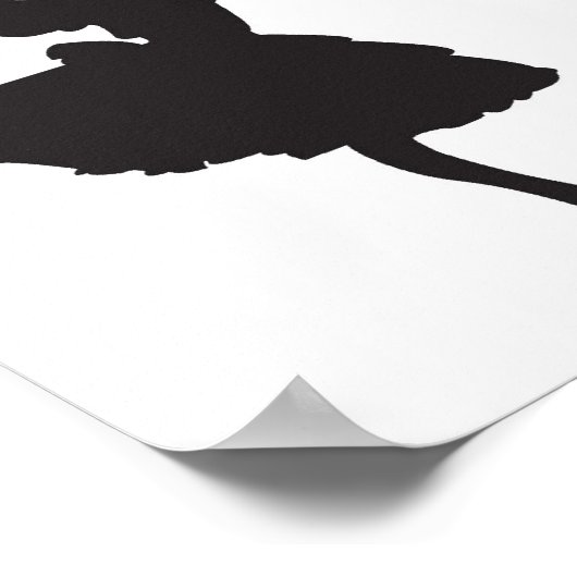 Ballerina Silhouette Poster (Hoek)