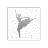 Ballerina Silhouette Rubberstempel (Afrduk)
