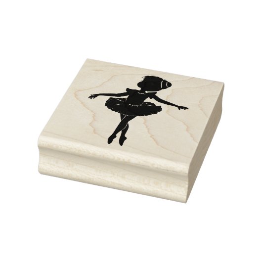 Ballerina Silhouette Rubberstempel (Stempel)