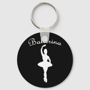 Ballerina Silhouette Sleutelhanger