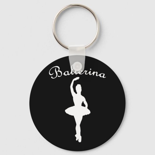 Ballerina Silhouette Sleutelhanger (Voorkant)