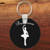 Ballerina Silhouette Sleutelhanger (Voorkant)