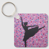 Ballerina Silhouette Sleutelhanger (Voorkant)