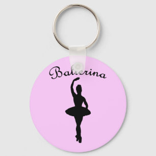 Ballerina Silhouette Sleutelhanger