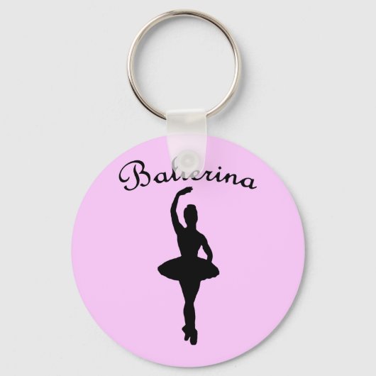 Ballerina Silhouette Sleutelhanger (Voorkant)