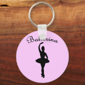 Ballerina Silhouette Sleutelhanger (Voorkant)