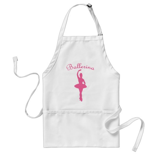 Ballerina Silhouette Standaard Schort (Voorkant)