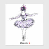 Ballerina Silhouette Sticker (Vel)