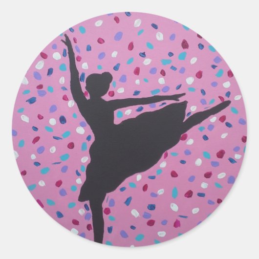 Ballerina Silhouette Stickers (Voorkant)