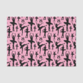 Ballerina Silhouette Tissuepapier (Voorkant)