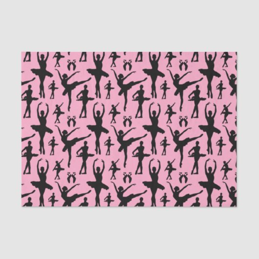 Ballerina Silhouette Tissuepapier (Voorkant)