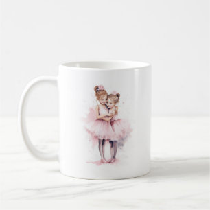 Ballerina Sisters Omhelzen Roze Tutu Knuffeldans Koffiemok