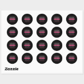 Ballerina Skeleton Dance Grappig Halloween Ballet Ronde Sticker (Vel)