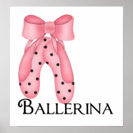 Ballerina Slippers 1 Afdrukken Poster