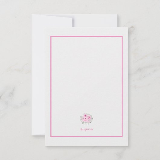 Ballerina Slippers Dank u kaart (Achterkant)