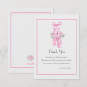 Ballerina Slippers Dank u kaart (Voorkant / Achterkant)