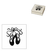 Ballerina Slippers Rubberstempel (Gestempeld)