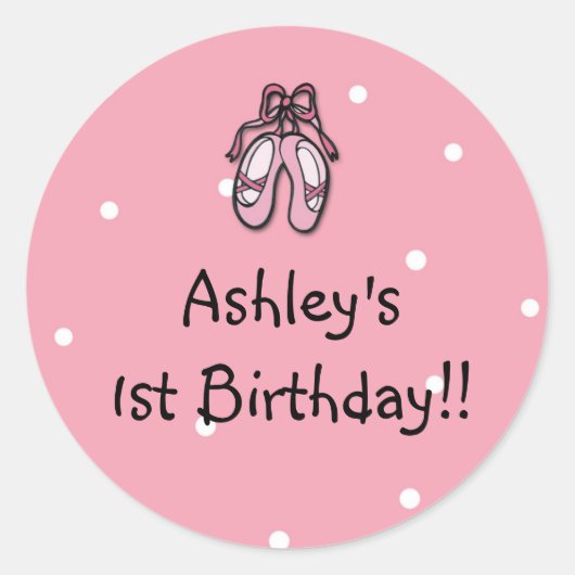 Ballerina Slippers Sticker (Voorkant)