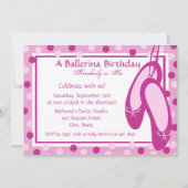 Ballerina Slippers / Verjaardag Kaart (Voorkant)