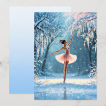 Ballerina sneeuwdans winter schoonheid kunst