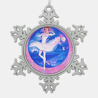 BALLERINA SNOW FLAKE ORNAMENT