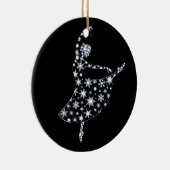 Ballerina Snowflake Ballet Kostuum Winter Dance Gi Keramisch Ornament (Rechts)