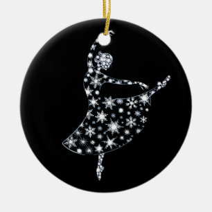 Ballerina Snowflake Ballet Kostuum Winter Dance Gi Keramisch Ornament