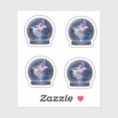 Ballerina Snowglobe Sticker (Vel)