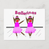 Ballerina Sock Monkeys—Schattig design Briefkaart (Voorkant)