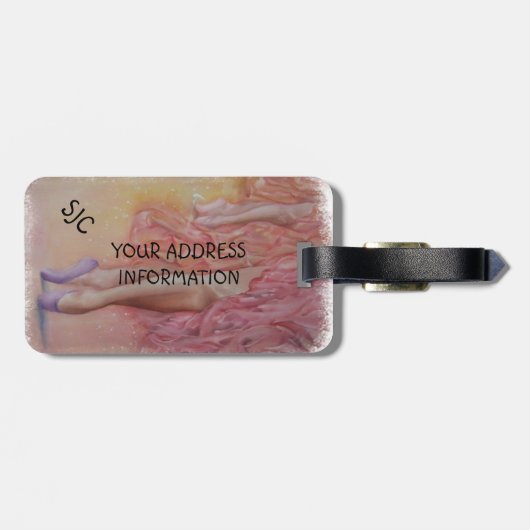 BALLERINA SOLO GEPERSONALISEERD BAGAGELABEL (Achterkant horizontaal)