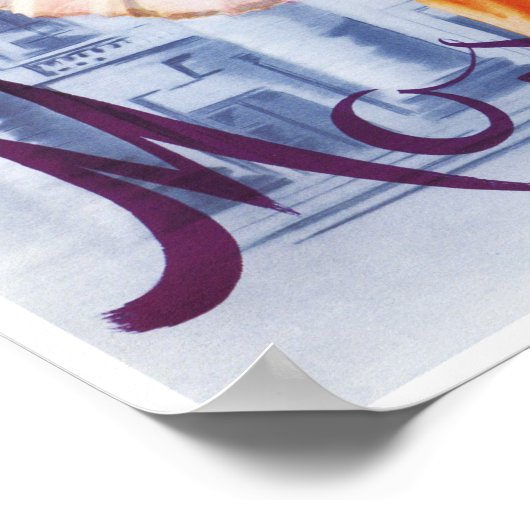 Ballerina Sovjet-Poster Poster (Hoek)