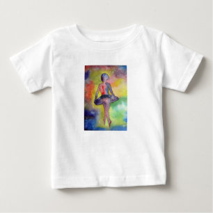 Ballerina Space Waterverf BabyT-Shirt