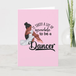Ballerina Sparkle Feestdagen Kaart