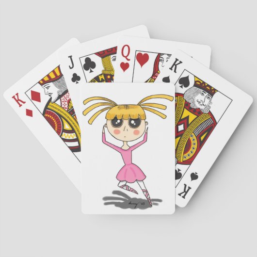 Ballerina-speelkaarten Pokerkaarten (Achterkant)