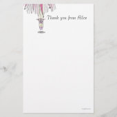Ballerina Stationery - Alice in Pink en Lavernder Briefpapier (Voorkant)