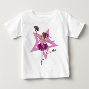 Ballerina ster in als ik opgroeien peuter roze t-s