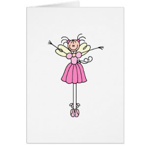 Ballerina Stick Figuur 2 Card