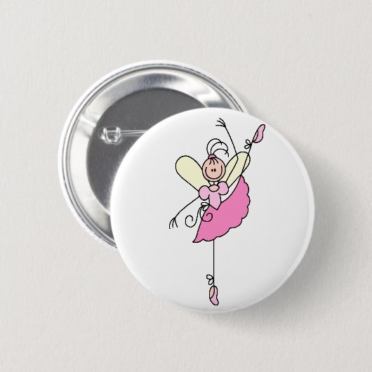 Ballerina Stick Figuur Button (Voorkant /achterkant)