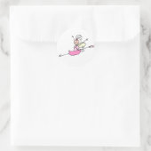 Ballerina Stick Figuur Engel Sticker (Tas)
