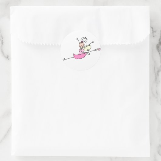 Ballerina Stick Figuur Engel Sticker (Tas)