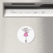 Ballerina Stick Figuur Twee Magneet (Insitu (Vaatwasser))
